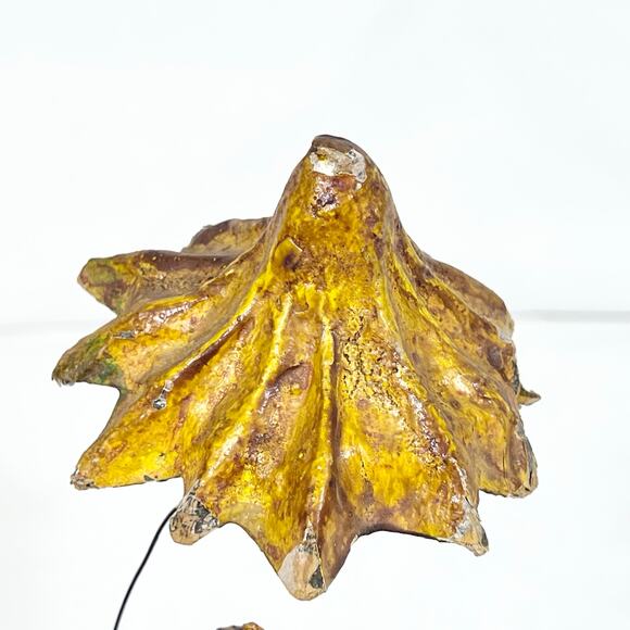 Mexican Vintage Paper Mache Clown Figurine w/ Umbrella Folk Art 6" Creepy - Picture 13 of 16